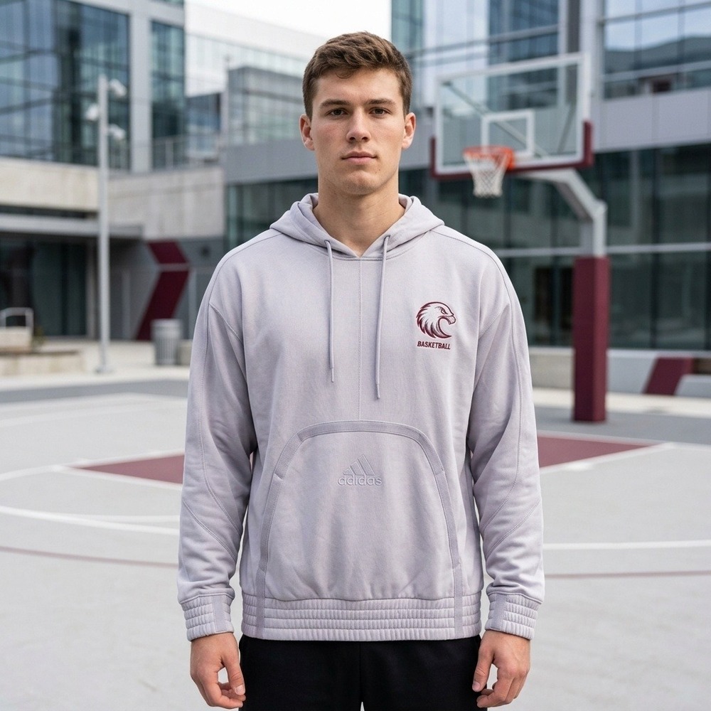 Adidas Aeroready Men Sweatshirt Small Augsburg College Basketball Gray Athletic